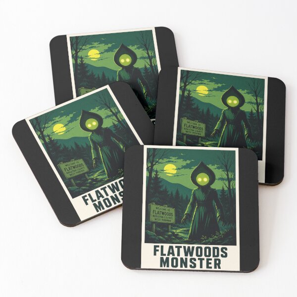 Item preview, Flatwoods Monster West Virginia Cryptid 1952 Horror Poster designed and sold by redsharkuk.