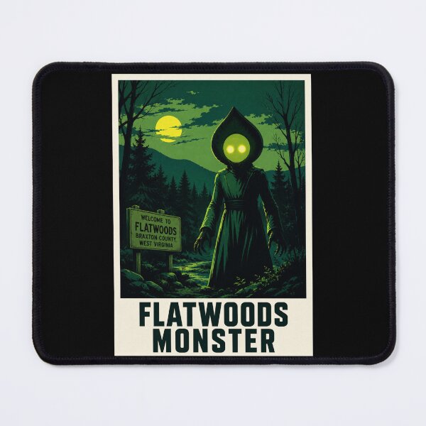 Item preview, Flatwoods Monster West Virginia Cryptid 1952 Horror Poster designed and sold by redsharkuk.
