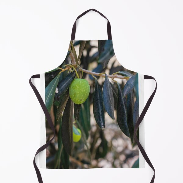 Item preview, Close-Up of Green Olive on a Tree Branch with Dark Leaves designed and sold by Nmallia.