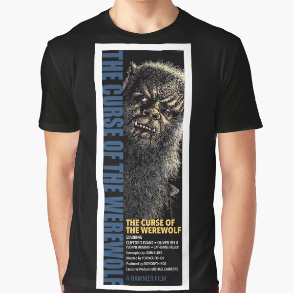 CLASSIC HORROR MOVIE POSTERS REIMAGINED - CURSE OF THE WEREWOLF - 1961 Graphic T-Shirt