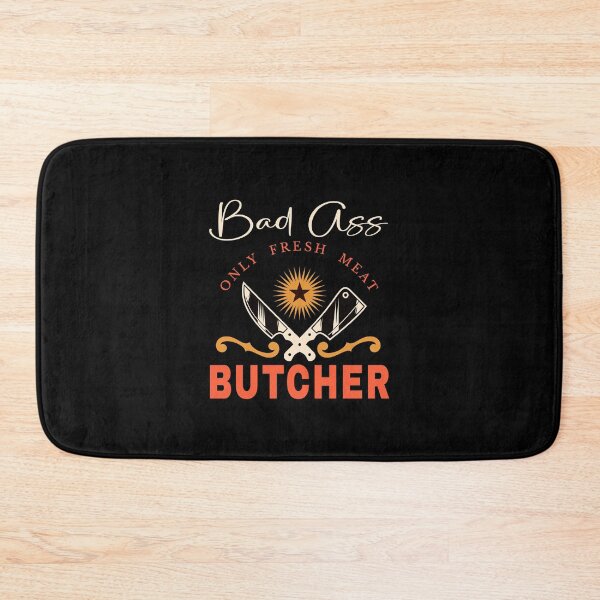 Item preview, Bad Ass Butcher (on Black) designed and sold by PawsitiveMum3.