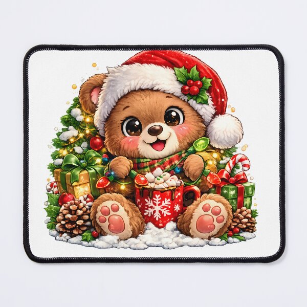 Item preview, Cute Christmas Teddy Bear Hot Cocoa Holiday Design designed and sold by TinyWeird.
