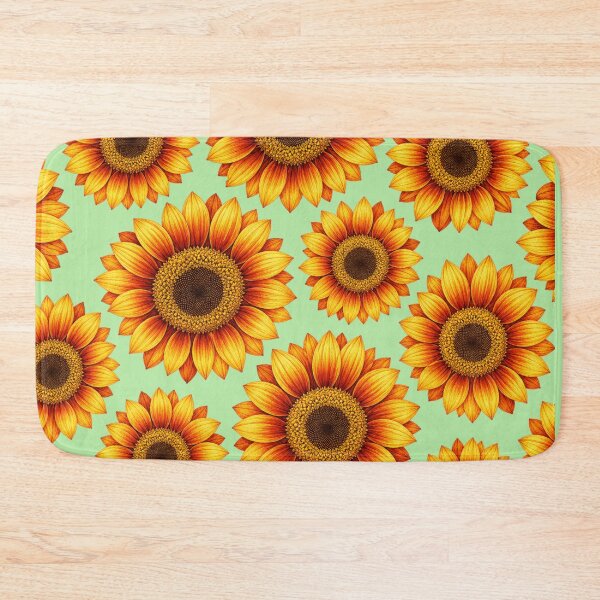 Item preview, Sunset Colored Sunflower Minimalist Design designed and sold by cbfineart.