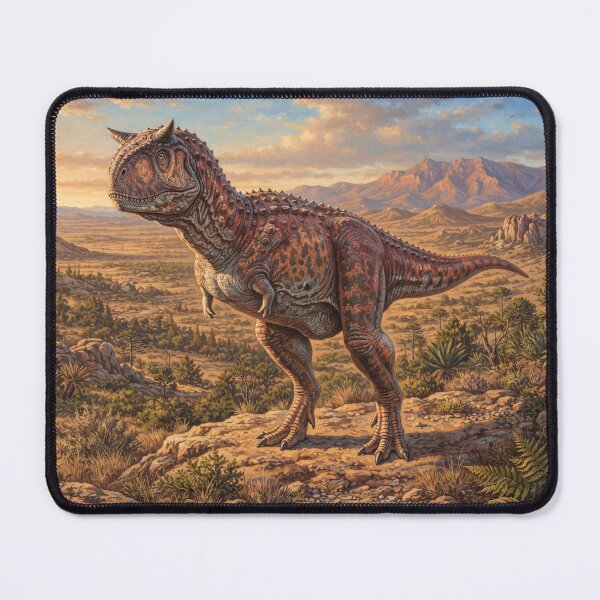 Item preview, Realistic Carnotaurus Paleoart, Cretaceous Dinosaur Illustration I designed and sold by Yaremchuk.