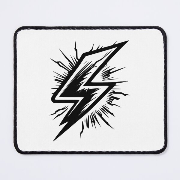 Item preview, High-Energy Cracking Lightning Bolt designed and sold by Ink8instinct.