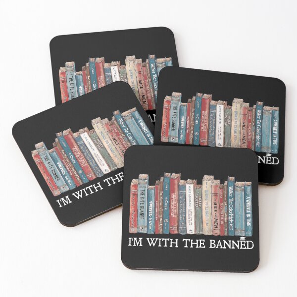 Item preview, I'M WITH THE BANNED: A Collection of Frequently Challenged Books Illustration designed and sold by Shopeon Designs.
