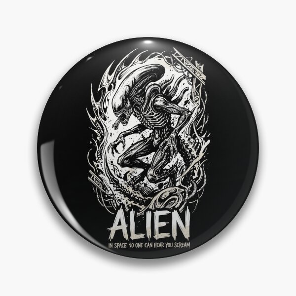 Item preview, Alien Xenomorph In Space No One Can Hear You Scream Sci-Fi Horror designed and sold by RatherCreative.