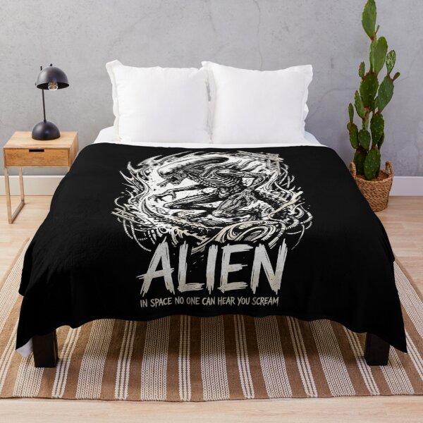 Item preview, Alien Xenomorph In Space No One Can Hear You Scream Sci-Fi Horror designed and sold by RatherCreative.