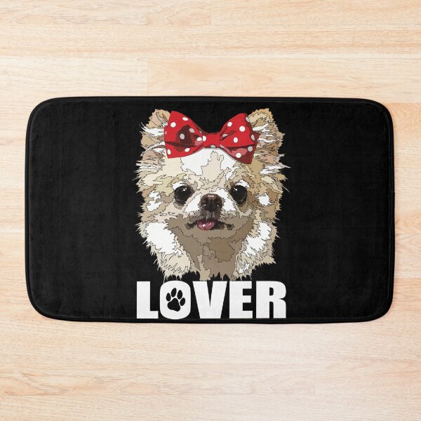 Item preview, White Chihuahua Lover With Bow designed and sold by Just-Arts-4U.