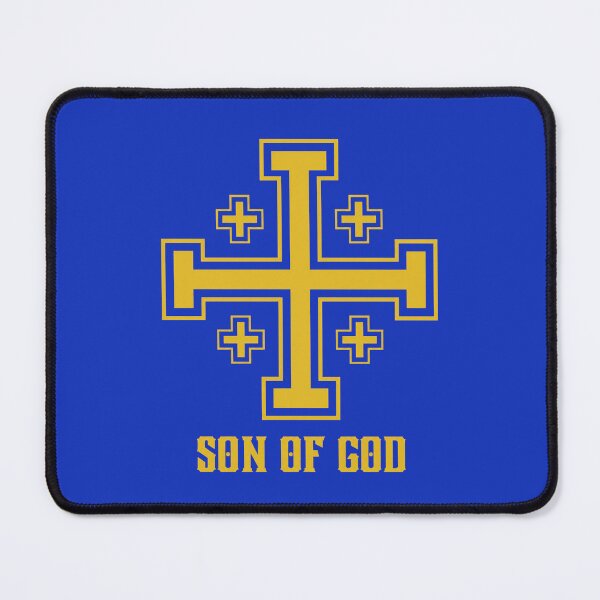 Item preview, Son of God | Gold Jerusalem Cross Christian Design designed and sold by C-ByGrace.
