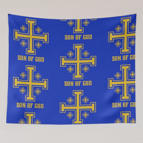 Item preview, Son of God | Gold Jerusalem Cross Christian Design  designed and sold by C-ByGrace.