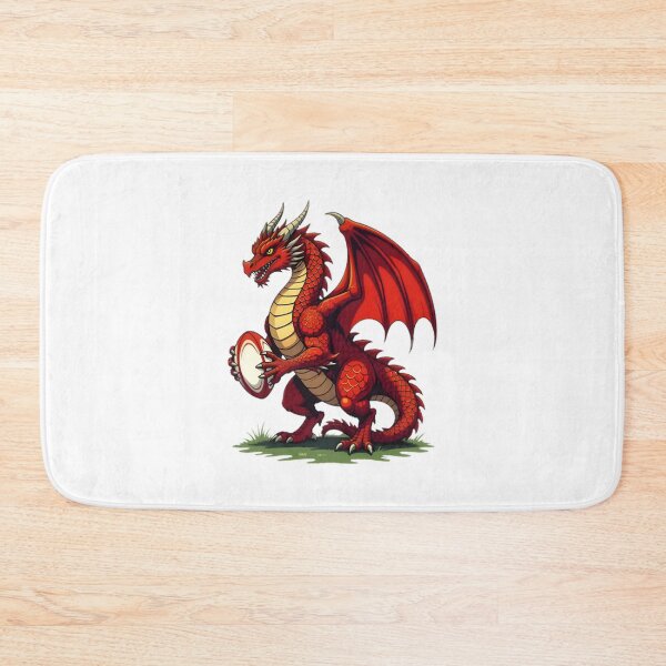 Item preview, Mighty Red Dragon Rugby Player Art | ⭐⭐⭐⭐⭐ Best Seller designed and sold by youness55.