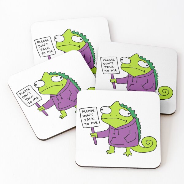 Item preview, Please Don't Talk To Me - Funny Introvert Chameleon designed and sold by Holzon.