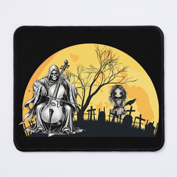 Item preview,  The Grim Reaper playing the cello designed and sold by MagelliShop.