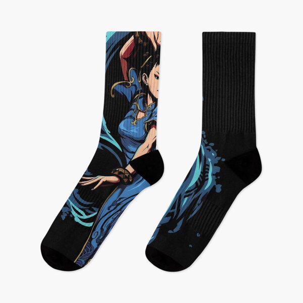 Aperçu de l'œuvre T-shirt streetwear vectoriel Chun Li Street Fighter créée et vendue par Senpaiwaves.