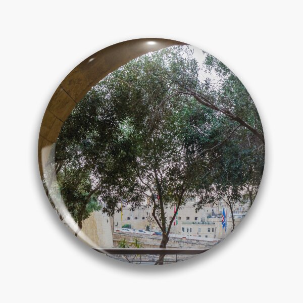 Item preview, Stone Archway View to Mediterranean Trees and Historical Landmark designed and sold by Nmallia.
