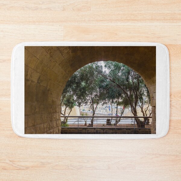 Item preview, Stone Archway View to Mediterranean Trees and Historical Landmark designed and sold by Nmallia.