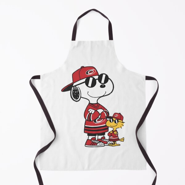 Item preview, Cute Cartoon Beagle Ice Hockey Player - Carolina Red And Black Sports Fan Art | Limited Edition designed and sold by Made-easy.