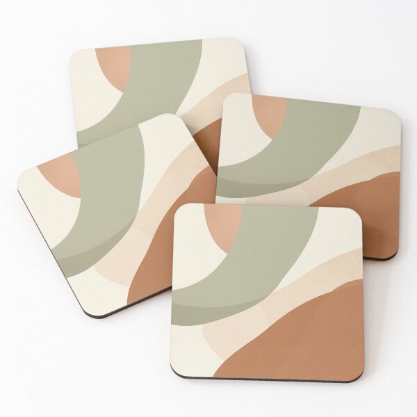 Item preview, Organic Abstract Shapes Sage Green and Terracotta designed and sold by Zaramodo.