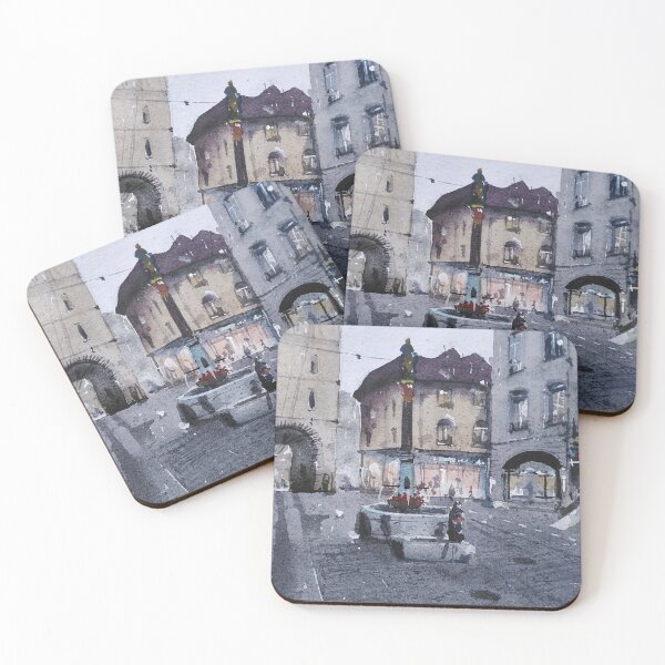 Item preview, Bern Kafigturm Prison Tower Original Watercolor designed and sold by SlavaArt.
