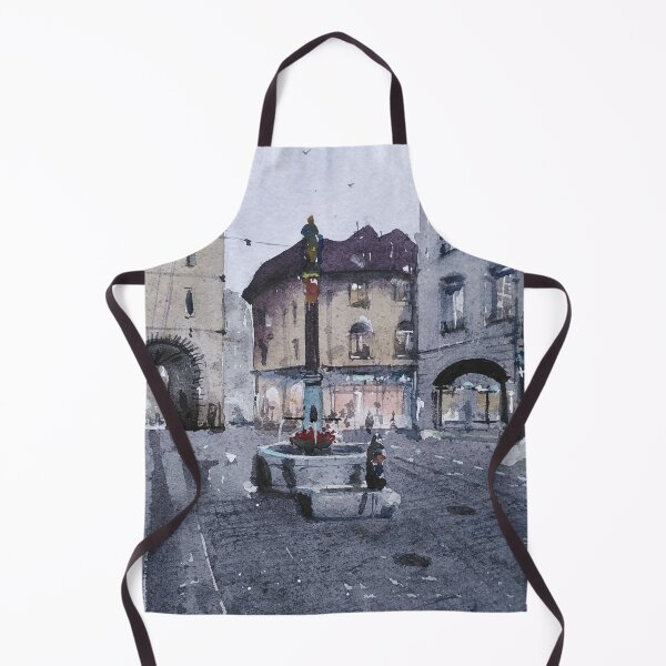 Item preview, Bern Kafigturm Prison Tower Original Watercolor designed and sold by SlavaArt.