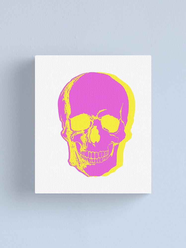 "pink skull" Canvas Print for Sale by emanch Redbubble