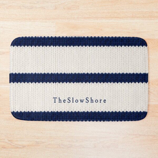 Item preview, Coastal Cosy Jumper Pattern - Navy and White Stripes designed and sold by TheSlowShore.
