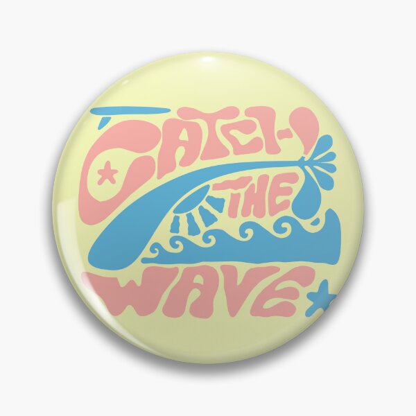 Item preview, Catch the Wave Retro Groovy Surfboard designed and sold by NUSA NIPA.