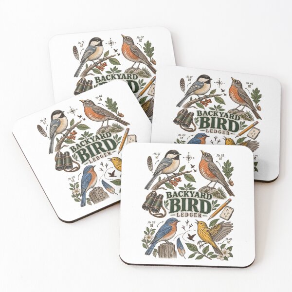 Item preview, Backyard Bird Ledger – Vintage Birdwatching Naturalist Journal Design designed and sold by Golden Era Studio.