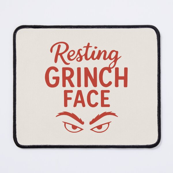 Item preview, Resting Grinch Face – Funny Holiday Art designed and sold by Tklezardesigns.
