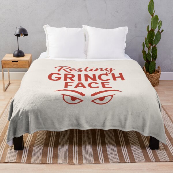 Item preview, Resting Grinch Face – Funny Holiday Art designed and sold by Tklezardesigns.
