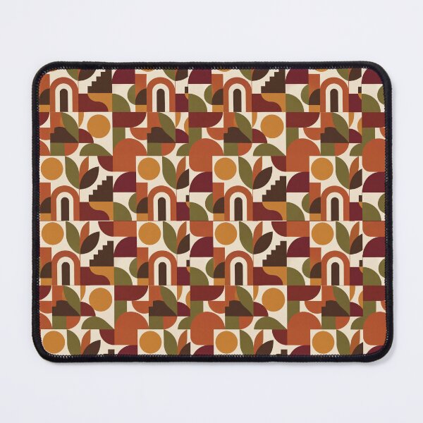 Item preview, Harvest Geometry – Retro Bauhaus Autumn Pattern designed and sold by astersgraphics.