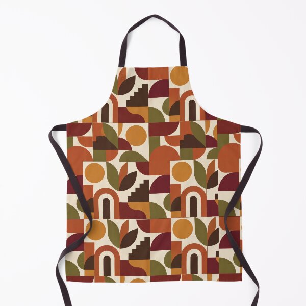 Item preview, Harvest Geometry – Retro Bauhaus Autumn Pattern designed and sold by astersgraphics.