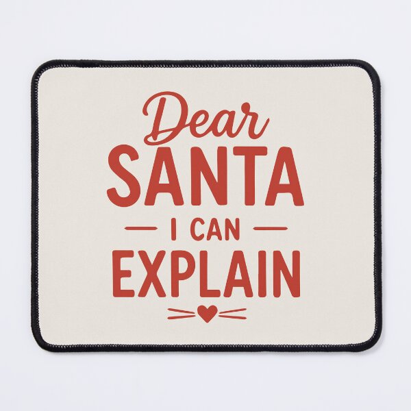 Item preview, Christmas Dear Santa I Can Explain – Funny Holiday Art designed and sold by Tklezardesigns.
