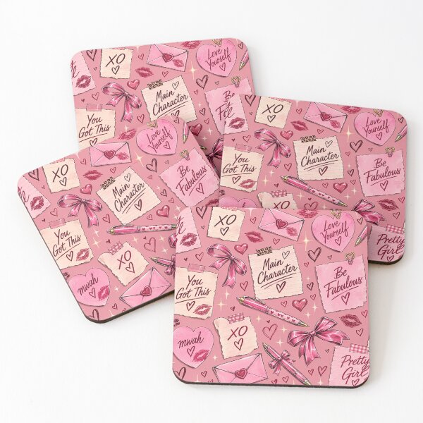 Item preview, Pink Girly Self Love Pattern – Pretty Girl Main Character Coquette Aesthetic designed and sold by TheStephanieRome.