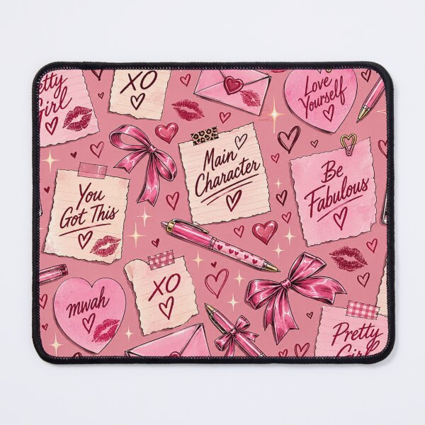 Item preview, Pink Girly Self Love Pattern – Pretty Girl Main Character Coquette Aesthetic designed and sold by TheStephanieRome.