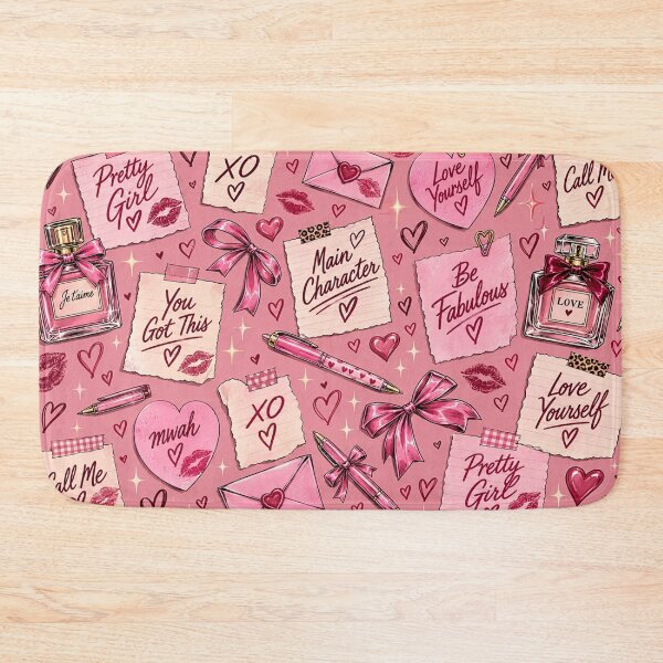 Item preview, Pink Girly Self Love Pattern – Pretty Girl Main Character Coquette Aesthetic designed and sold by TheStephanieRome.