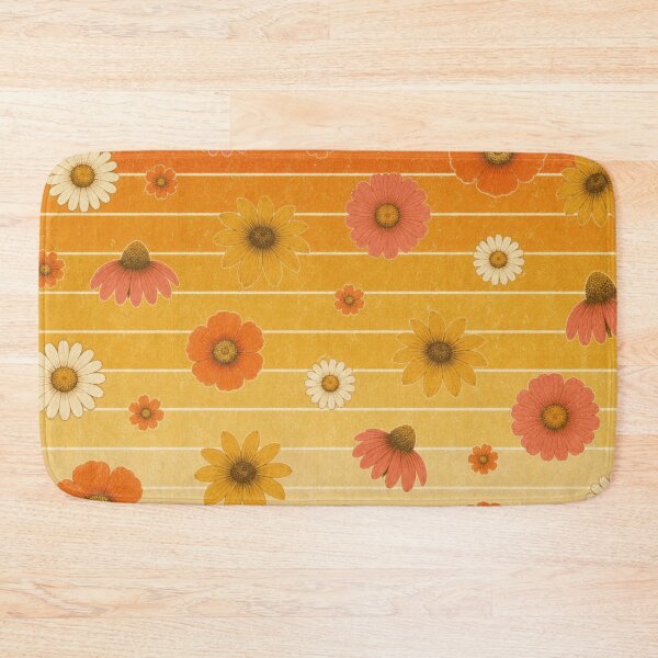 Item preview, 1970's Vintage Floral Design with Sunrise designed and sold by cbfineart.