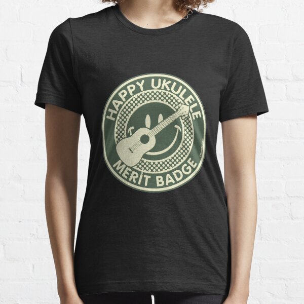 Happy Ukulele Merit Badge Essential T-Shirt