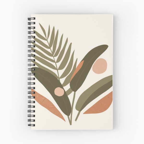 Item preview, Minimalist Tropical Palm Leaf Abstract Olive and Terracotta Art designed and sold by Zaramodo.