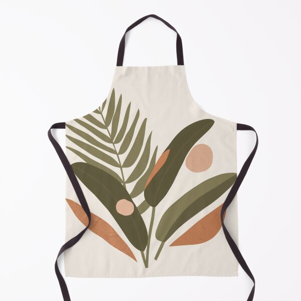 Item preview, Minimalist Tropical Palm Leaf Abstract Olive and Terracotta Art designed and sold by Zaramodo.