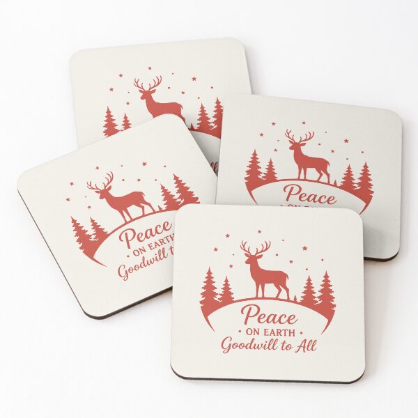 Item preview, Peace on Earth Goodwill to All – Festive Holiday Art designed and sold by Tklezardesigns.