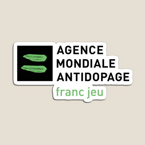 Item preview, AMA Agence Mondiale Antidopage WADA Franc Jeu Logo designed and sold by rarebutnocar.