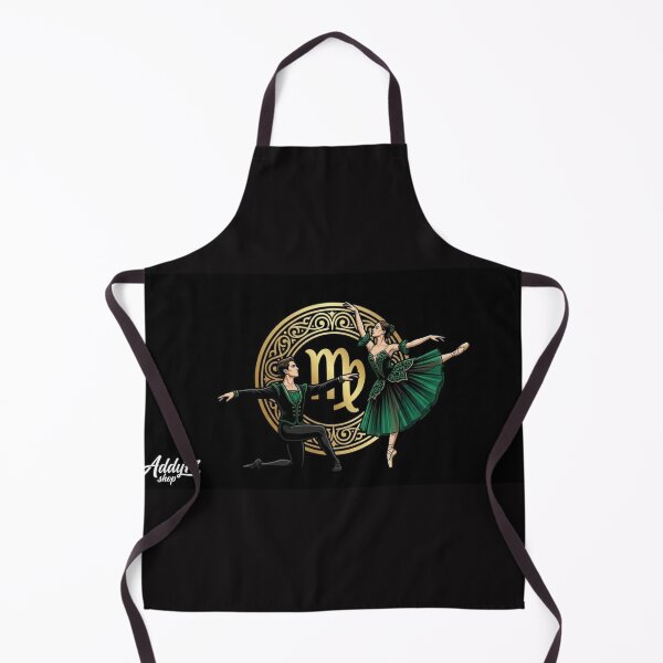 Item preview, Mystical Virgo Ballet – Emerald Green Dance Couple & Zodiac Sign designed and sold by Addy77shop.