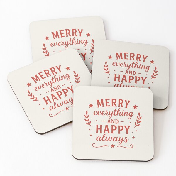 Item preview, Merry Everything and Happy Always – Festive Holiday Art designed and sold by Tklezardesigns.