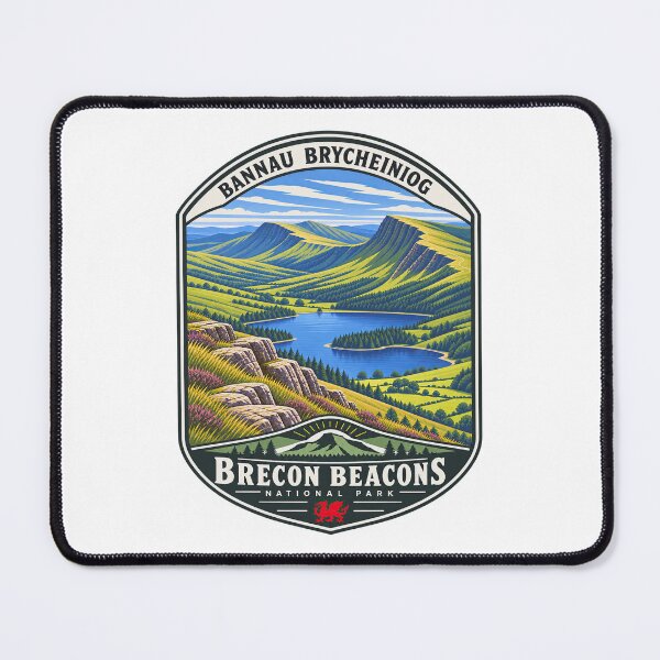 Item preview, Brecon Beacons Vintage National Park Travel Badge designed and sold by NewNomads.