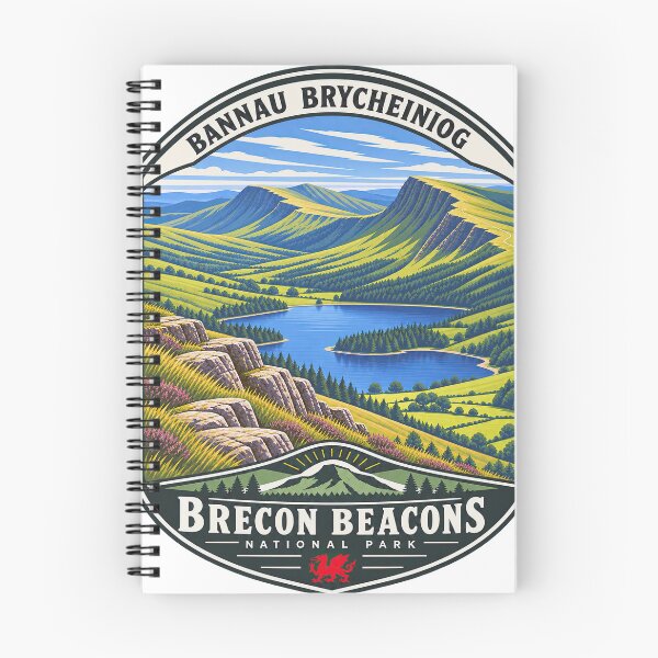 Item preview, Brecon Beacons Vintage National Park Travel Badge designed and sold by NewNomads.