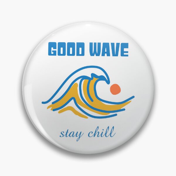 Item preview, Good Wave Stay Chill Retro Surf designed and sold by NUSA NIPA.