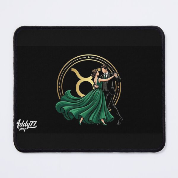 Item preview, Mystical Taurus Dance – Emerald Green Ballroom Couple & Zodiac Sign designed and sold by Addy77shop.