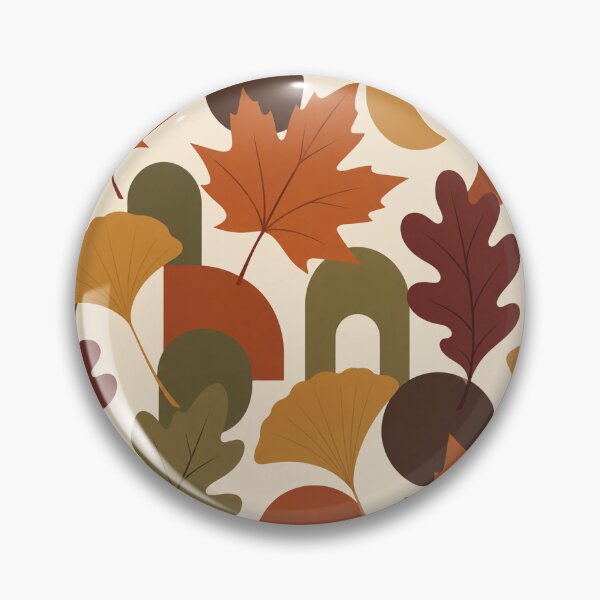 Item preview, Falling Forms – Modern Abstract Autumn Leaf Pattern designed and sold by astersgraphics.
